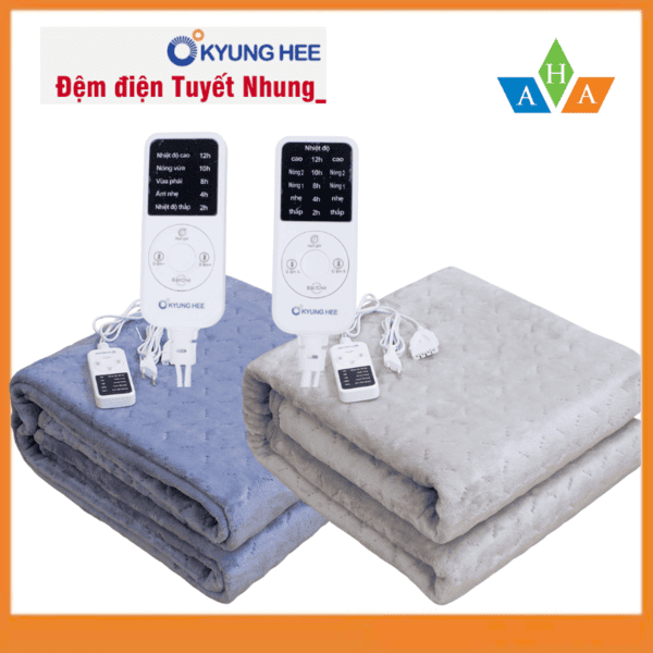 Chăn đệm điện Kyung Hee Hàn Quốc vải tuyết nhung